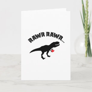 Cartes Pour Fêtes Annuelles Dinosaur Heureuse Sainte-Valentin Funny Kids
