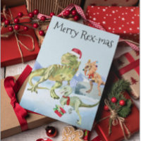 Dinosaur Noël Tyrannosaur Rapporteur Joyeux Rex