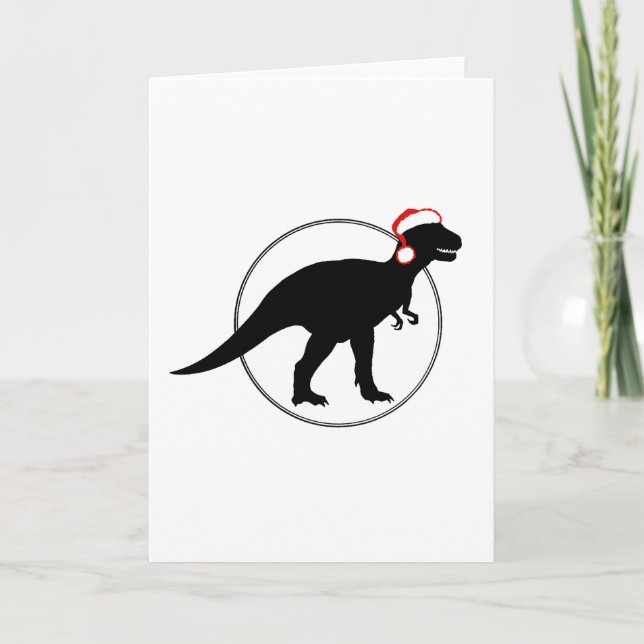 CARTES POUR FÊTES ANNUELLES DINOSAURE DE VACANCES (Devant)
