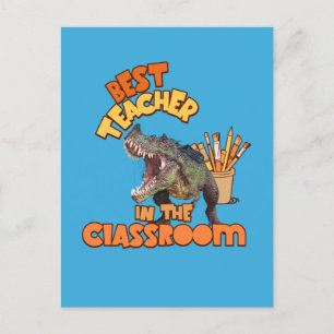 Cartes Pour Fêtes Annuelles Dinosaure Dinosaure meilleur enseignant dans la cl