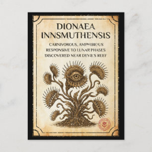 Cartes Pour Fêtes Annuelles Dionaea innsmuthensis - Une nouvelle découverte bo