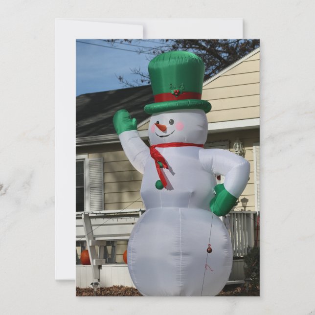 Cartes Pour Fêtes Annuelles Disco Frosty (Devant)