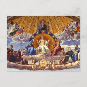 Cartes Pour Fêtes Annuelles Disputation du Saint Sacrement par Raphael