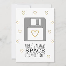 Disquette Gold Heart Valentine's Day Computer