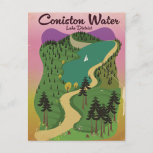 Cartes Pour Fêtes Annuelles District de Coniston Water Lake