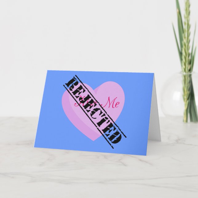 Cartes Pour Fêtes Annuelles Dites Bonne Valentines avec Rejet et Vide (Devant)