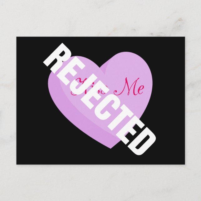 Cartes Pour Fêtes Annuelles Dites Bonne Valentines avec Rejet et Vide (Devant)
