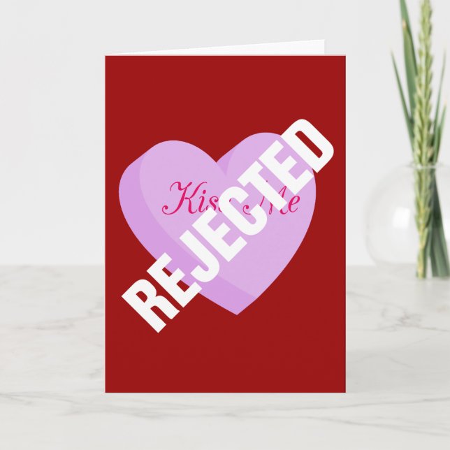 Cartes Pour Fêtes Annuelles Dites Bonne Valentines avec Rejet et Vide (Devant)