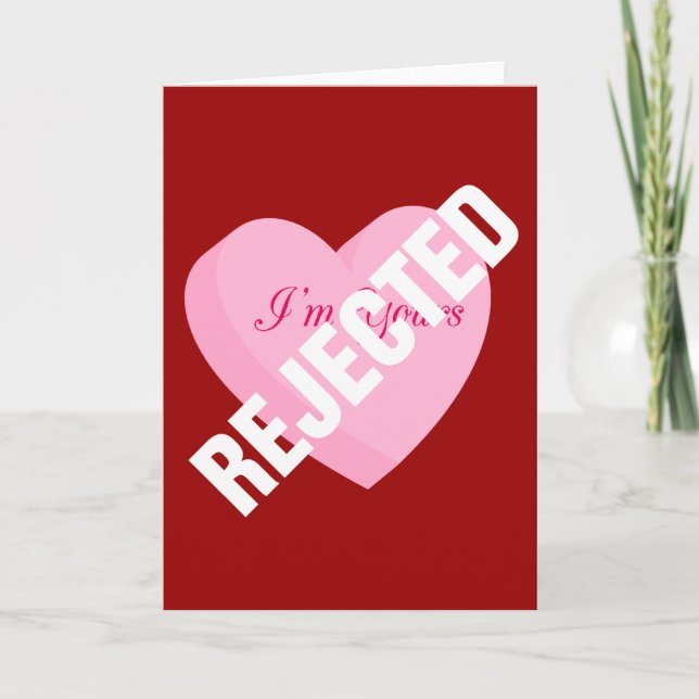 Cartes Pour Fêtes Annuelles Dites Bonne Valentines avec Rejet et Vide (Devant)