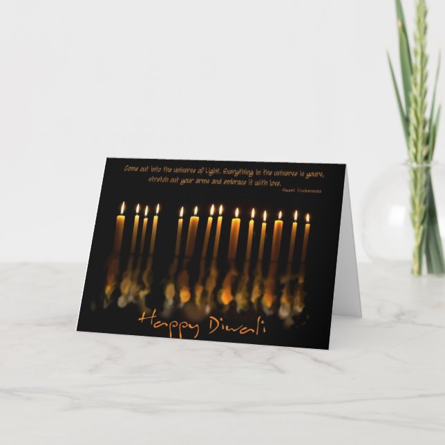 Cartes Pour Fêtes Annuelles Diwali 4 (Devant)