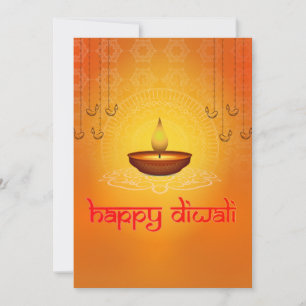 Cartes Pour Fêtes Annuelles Diwali saluant traditionnel