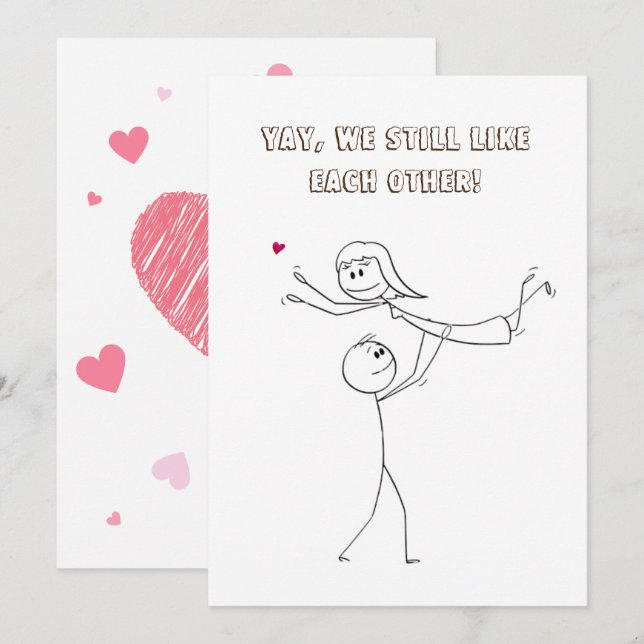 Cartes Pour Fêtes Annuelles do-it-yourself jour des valentines (Devant / Derrière)