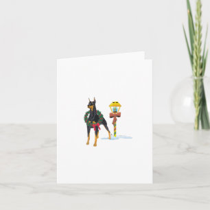 Cartes Pour Fêtes Annuelles Doberman Pinscher
