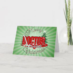 Cartes Pour Fêtes Annuelles DOCTEUR Cardiologue MERRY CHRISTMAS