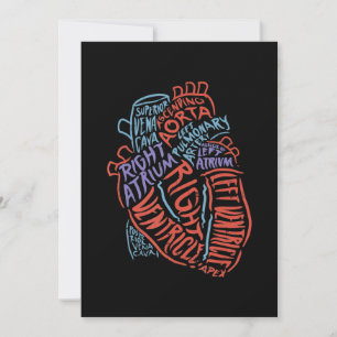 Cartes Pour Fêtes Annuelles Docteur en anatomie cardiologue Biologie Médicale