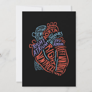Cartes Pour Fêtes Annuelles Docteur en anatomie cardiologue Biologie Médicale