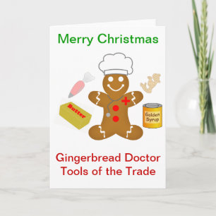 Cartes Pour Fêtes Annuelles Docteur Tools de pain d'épice du commerce