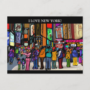 Cartes Pour Fêtes Annuelles Dog Town City - NOUVELLE-YORK