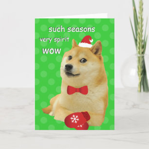 Cartes Pour Fêtes Annuelles Doge Funny Meme