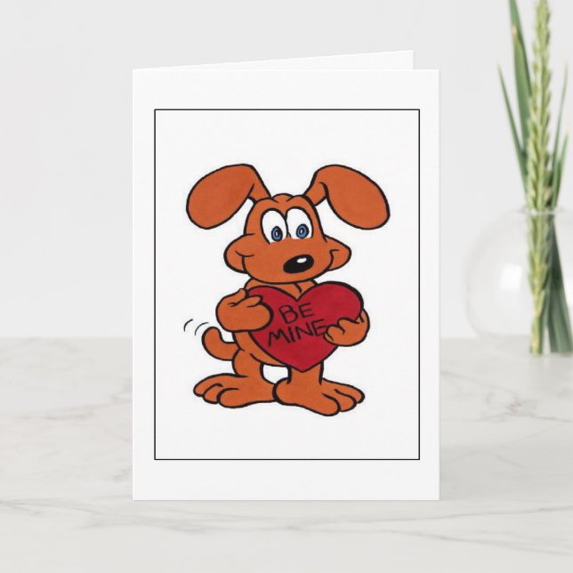 Cartes Pour Fêtes Annuelles Doggie Valentine (Devant)