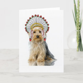 Cartes Pour Fêtes Annuelles Dogs~Original Ditzy Notecard~Yorkie