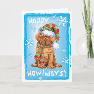 Cartes Pour Fêtes Annuelles Dogue de Howlidays