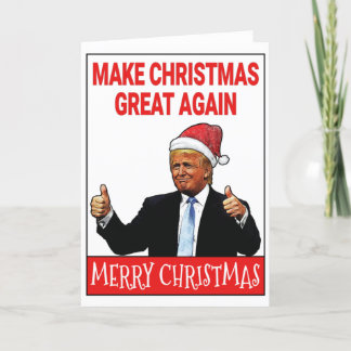 Cartes Pour Fêtes Annuelles Donald Trump et la grandeur de Noël