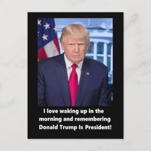 Cartes Pour Fêtes Annuelles Donald Trump I love waking up popular