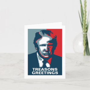 Cartes Pour Fêtes Annuelles Donald Trump TRAÎTRISE VOEUX Noël