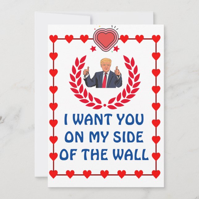 Cartes Pour Fêtes Annuelles donald trump valentines day FUNNY (Devant)