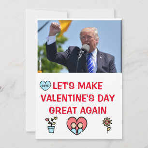 Cartes Pour Fêtes Annuelles donald trump valentines jour FUNNY Holiday Card
