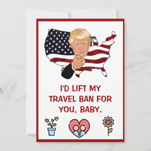 Cartes Pour Fêtes Annuelles donald trump valentines jour FUNNY Holiday Card
