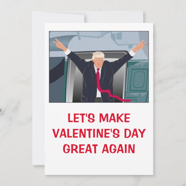Cartes Pour Fêtes Annuelles donald trump valentines jour FUNNY Holiday Card (Devant)