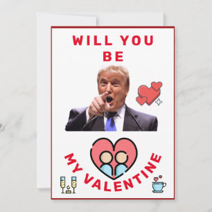 Cartes Pour Fêtes Annuelles donald trump valentines jour FUNNY Holiday Card
