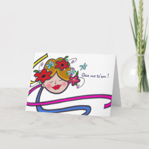 Cartes Pour Fêtes Annuelles Donne-moi Ts'om Ukrainien Folk par Vera Trembach
