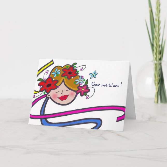 Cartes Pour Fêtes Annuelles Donne-moi Ts'om Ukrainien Folk par Vera Trembach (Devant)