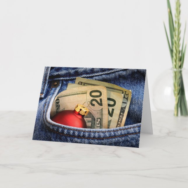 Cartes Pour Fêtes Annuelles Donner de Noël (Devant)