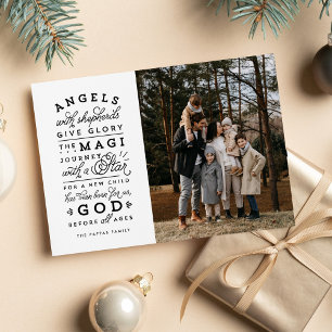 Cartes Pour Fêtes Annuelles Donnez gloire à la photo religieuse de Noël
