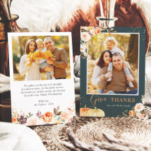 Donnez Merci Autumn Gold Floral Thanksgiving Photo