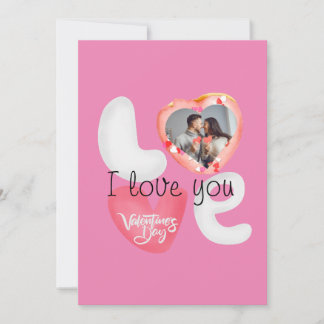 Cartes Pour Fêtes Annuelles donuts rose personnalisés pour la Saint-Valentin