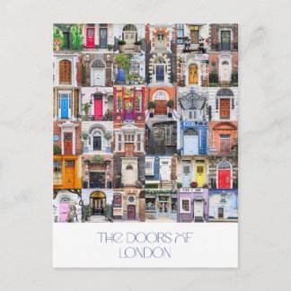 Cartes Pour Fêtes Annuelles Doors of London Postcard