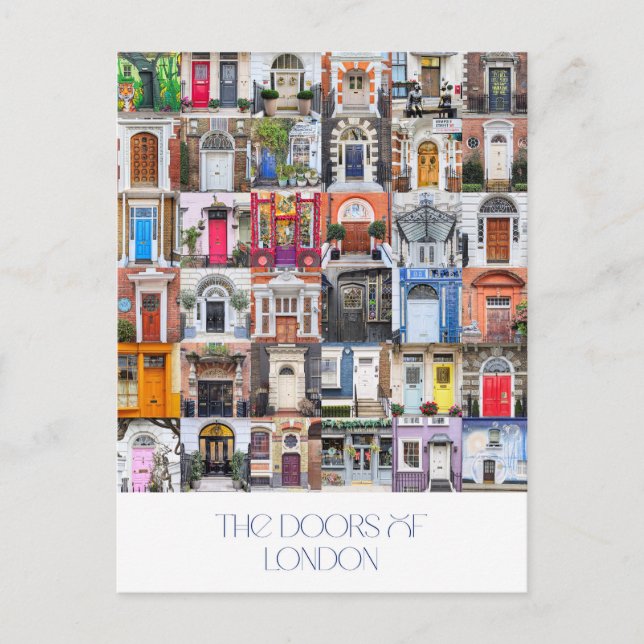 Cartes Pour Fêtes Annuelles Doors of London Postcard (Devant)