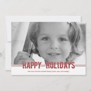 Cartes Pour Fêtes Annuelles Dotted Wishes Christmas Cards/ Holiday Photo Cards