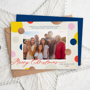Cartes Pour Fêtes Annuelles Dottie Joyeux Noël Famille Photo