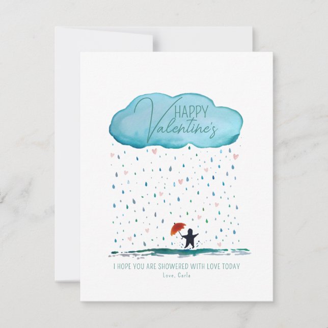 Cartes Pour Fêtes Annuelles Doublé avec Love Valentine Holiday Card (Devant)