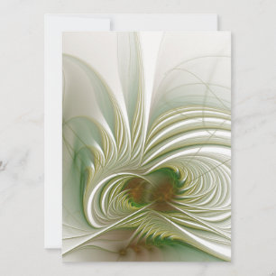 Cartes Pour Fêtes Annuelles Douce et tendre fantaisie florale fractale