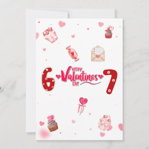 Cartes Pour Fêtes Annuelles Douceurs et cœurs Bonne Saint-Valentin