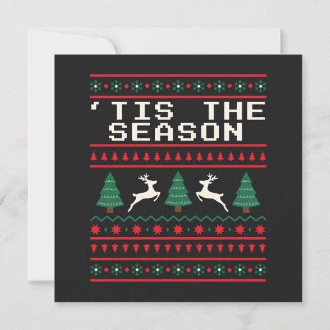 Cartes Pour Fêtes Annuelles Douleur de Noël moche (Devant)