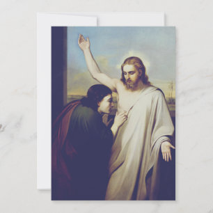 Cartes Pour Fêtes Annuelles Douter de Saint Thomas par Silvestro Lega