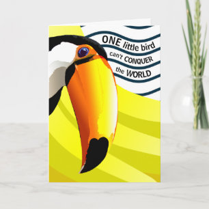 Cartes Pour Fêtes Annuelles Doux Toucan Pun Valentine ou Proposition Mignonne 